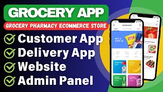 Make #Grocery App with Admin Panel + Delivery App | How to create online grocery delivery app screenshot 4