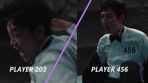 Player 456 and Player 203 Fight Scene in Sky Squid Game - Squid Game: Season 3