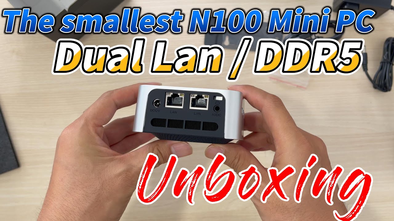 The smallest intel N100 Mini PC, NVMe SSD Windows 11 Computer Dual LAN  Three HDMI only 159$ 