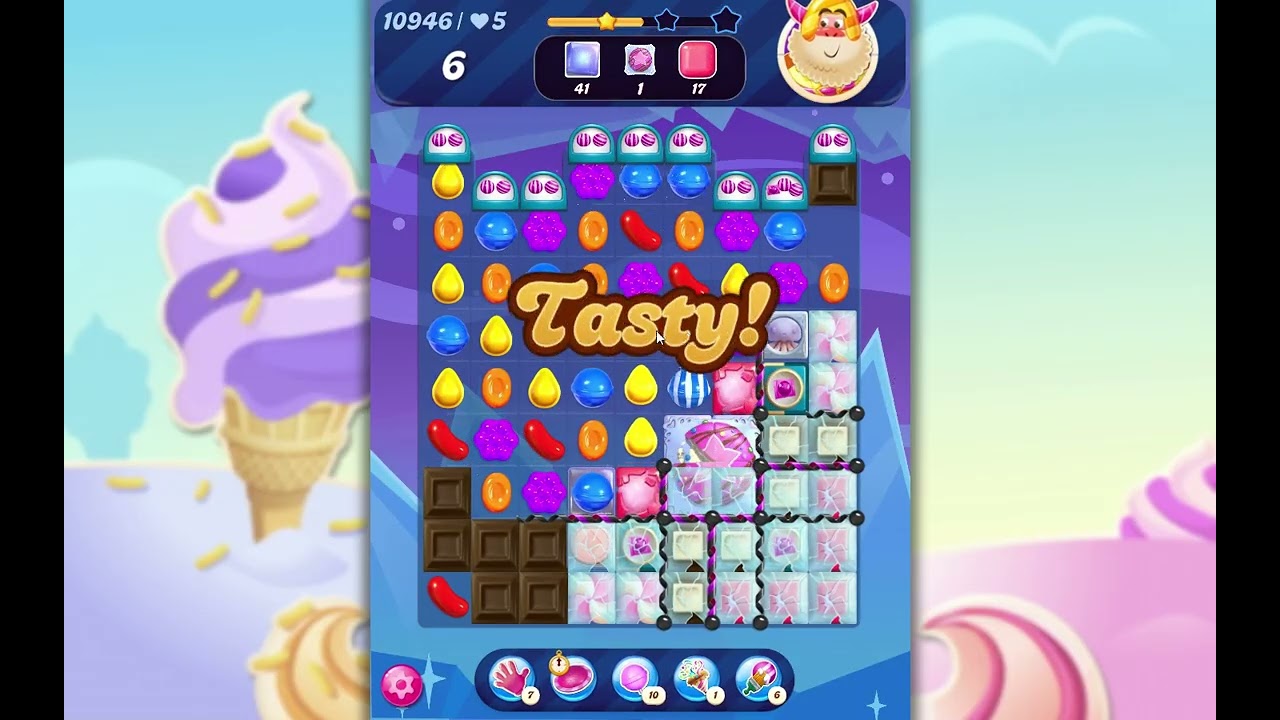 Candy Crush Saga Level 10946 - YouTube