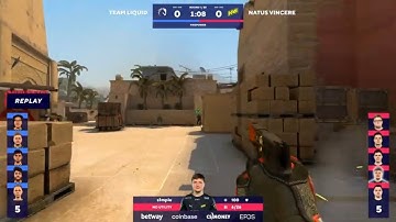 S1MPLE QUAD KILL WITH P250 | NAVI VS TEAM LIQUID| BLAST Premier Highlights 2022