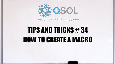 Salesforce: How To Create a Macro