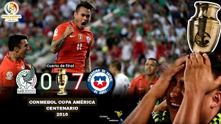 Resumen | Cuartos de Final CONMEBOL Copa América Centenario 2016: Chile aplasta a México 7-0
