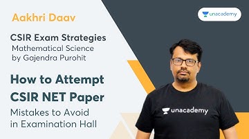 Aakhri Daav| How to Attempt CSIR NET Paper | Exam Strategies | Mistakes to Avoid in Examination Hall