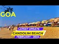 Candolim beach goa  goa february 2024  goa latest update  goa current situation  goa vlog 2024 
