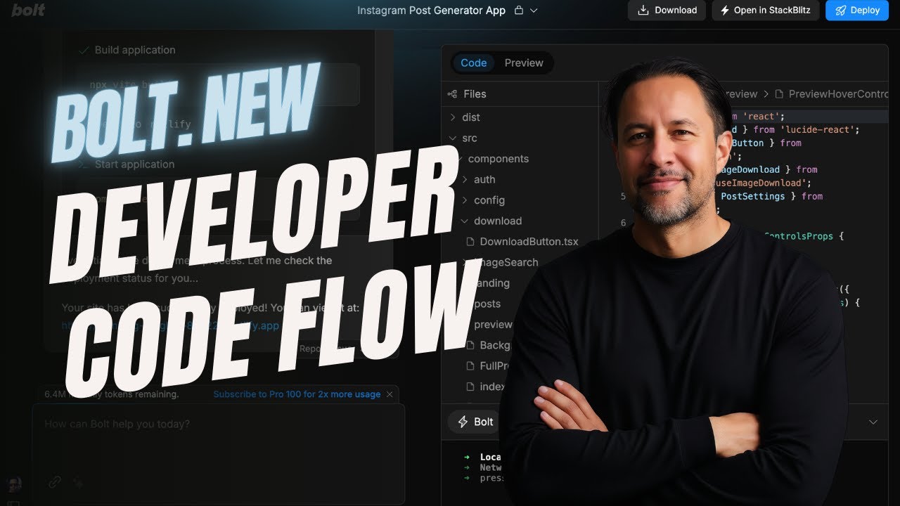 Bolt.new Developer flow process to view Code changes in GIT Repo - YouTube