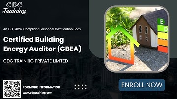 Certified Building Energy Auditor (CBEA) Course | CDG Training Private Limited | Get Link Below |