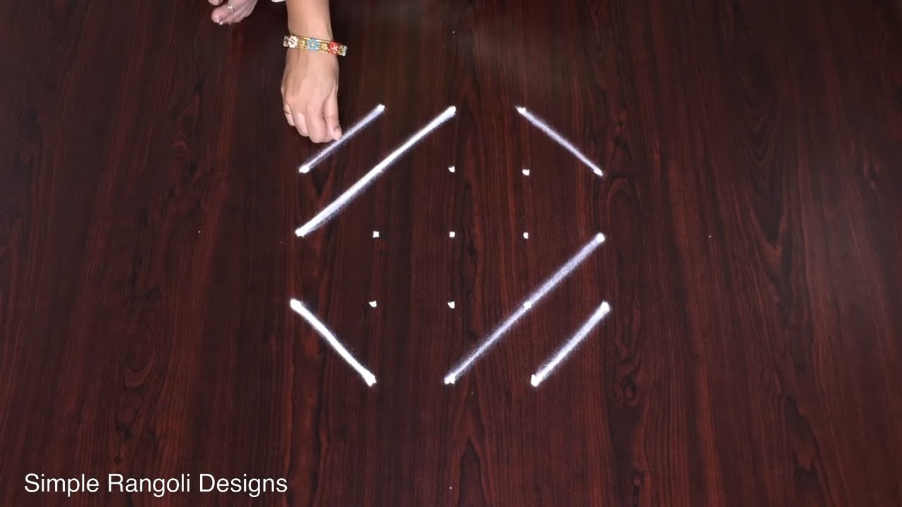 Daily Muggulu With 5 Dots