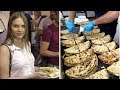 Italy Street Food. Great Skills. Stuffed Flat Bread 'Spianata Bolognese'