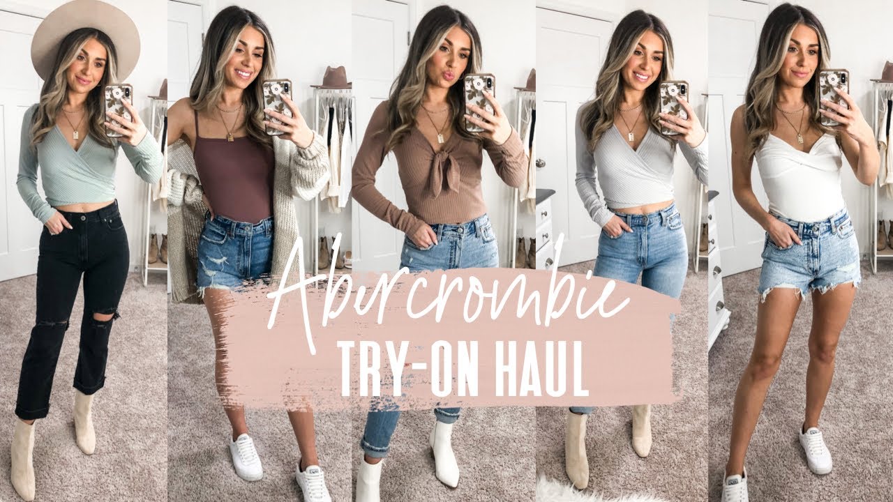 Abercrombie Clothing Haul Spring Outfits TryOn Haul 2021 YouTube