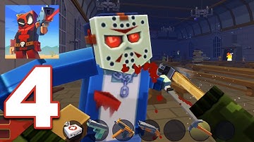 Pixel Combat: Zombies Strike - Gameplay Walkthrough Part 4 - Great Hall Location (Android Games)