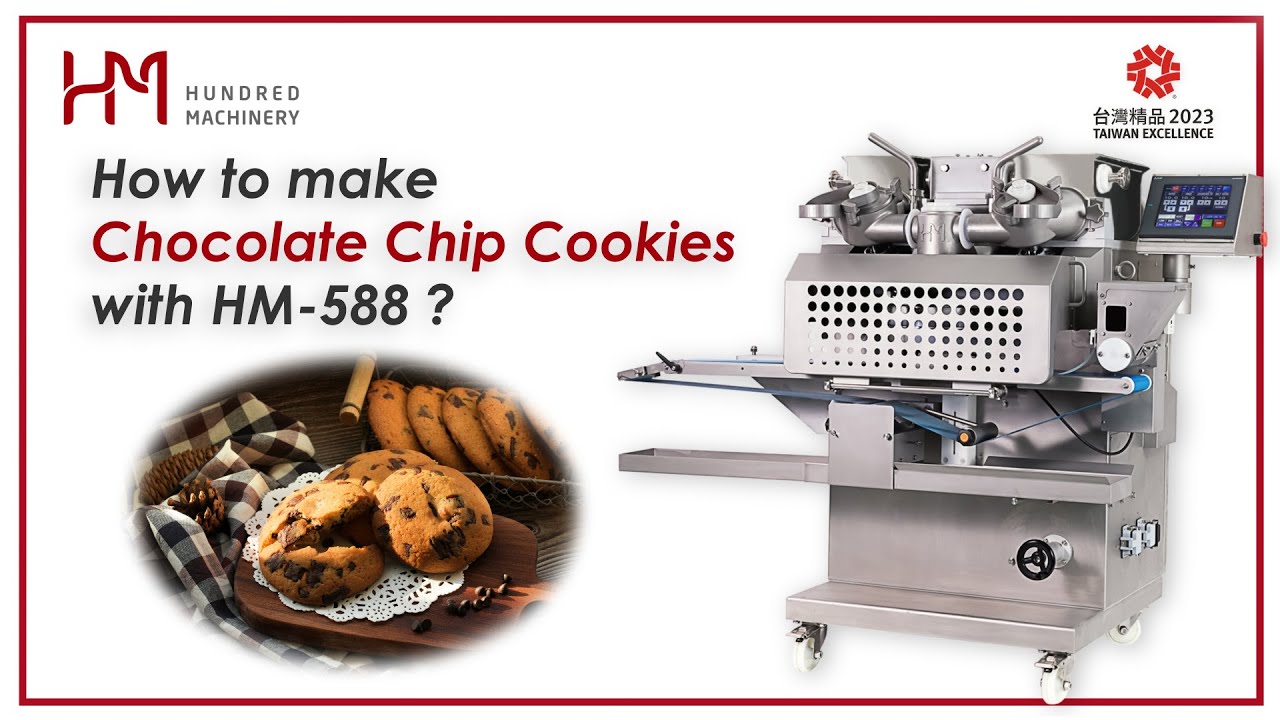 How To Make Chocolate Chip Cookie With HM-588 Auto Encrusting Machine｜Taiwan Excellence