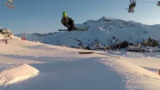 First cork 7 on skis