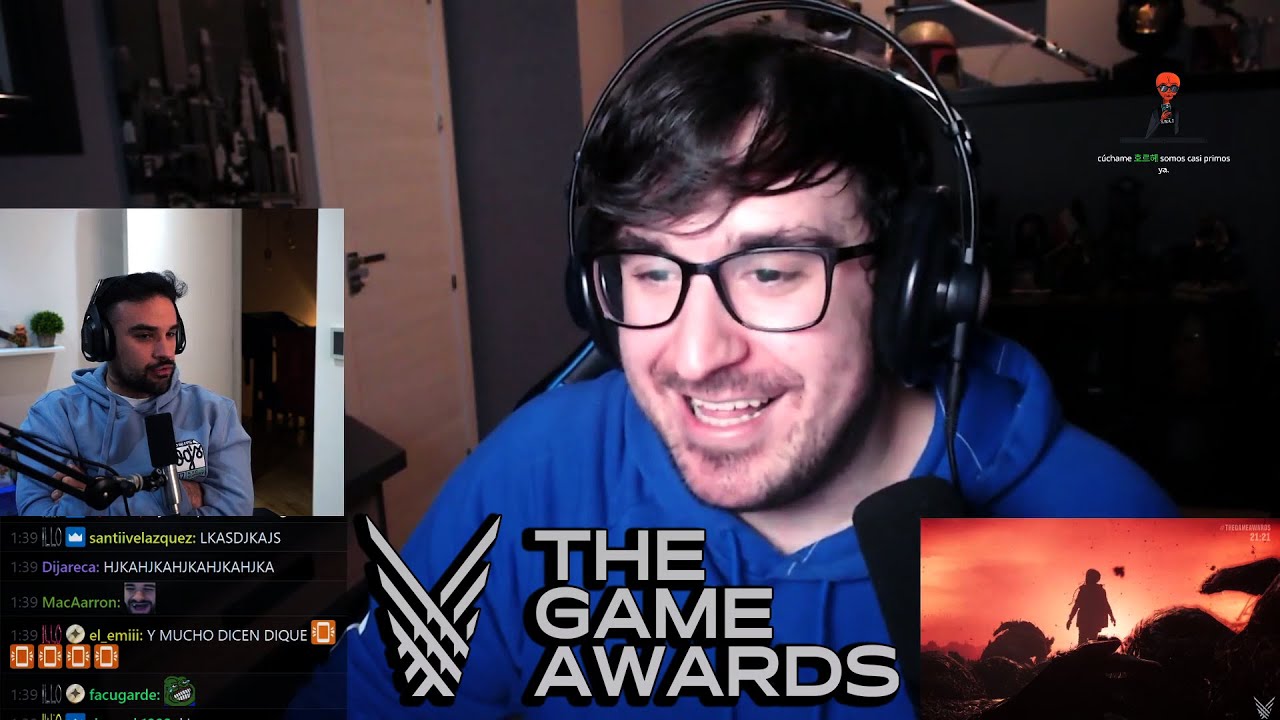 MEJORES MOMENTOS de ILLOJUAN y MANGEL Reaccionando a Los GAME AWARDS 2022
