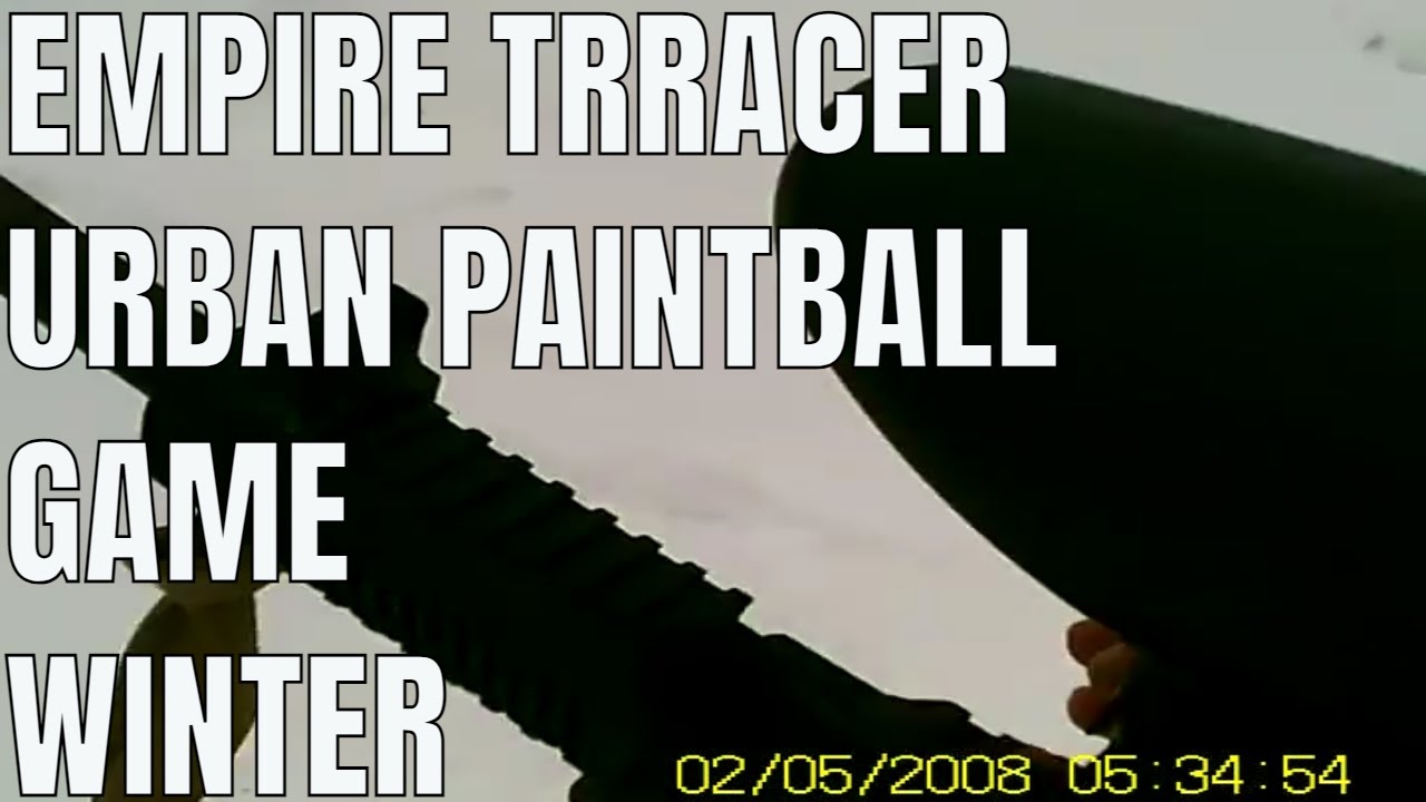 Empire Trracer Urban Paintball Game in Winter YouTube