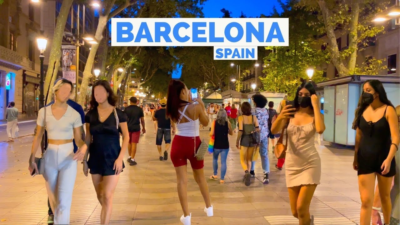 Barcelona, Spanien | Stadttour zu Fuß 4K | 3. Mai 2022