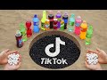 LOGO TIKTOK Underground Hole, Orbeez, Coca Cola, Mentos, Fanta, Sprite, and Mirinda