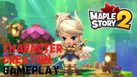 MapleStory 2 - Character  Creation & Short Gameplay