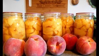 Canning Peaches and Making Peach Vinegar