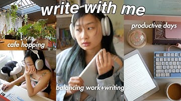 WRITING VLOG 🎧 finding a new *realistic* writing routine w/ my 9-5 job & prepping for publication