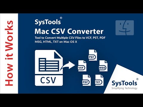 Convert Multiple MAC CSV Files to VCF and Other File Formats! | Updated Version 2019