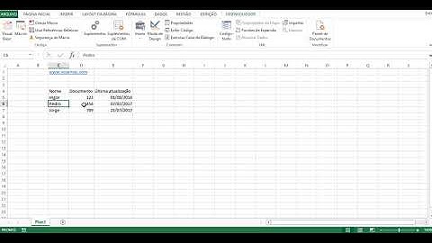 Colocar Data de Atualizacao Automaticamente em uma Coluna do Excel