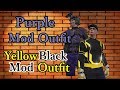 [GTA5コスチュームレシピ] Purple male mod outfit & Yellow Black mod outfit