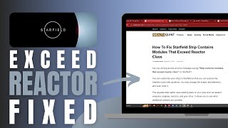 How To Fix Starfield Ship Contains Modules That Exceed Reactor Class - Solved!