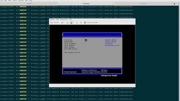 OVMF default UEFI BIOS setup menu