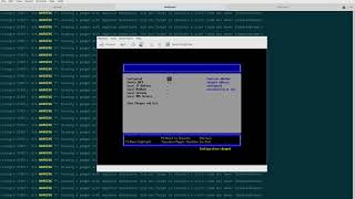 OVMF default UEFI BIOS setup menu