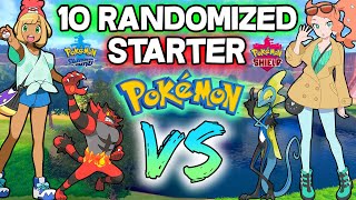 10 Randomized Starter POKEMON... Then We FIGHT!