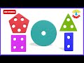 Learn Shapes Name &amp; Numbers | Educational Shape Video for Kids &amp; Babies | Square | Circle | Triangle