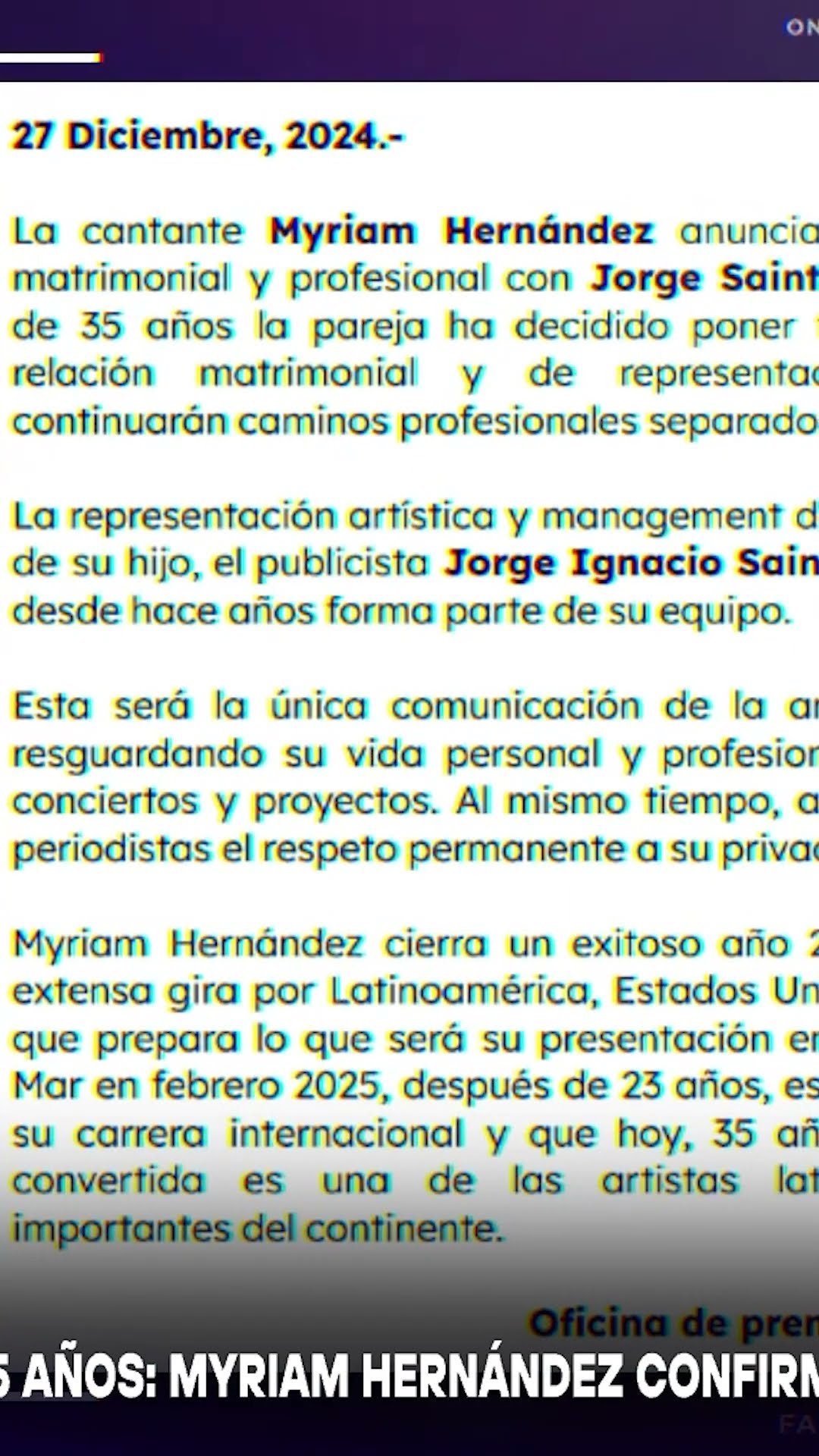 ¿Los sorprendió? Panel habla sobre la ruptura de Myriam Hernández