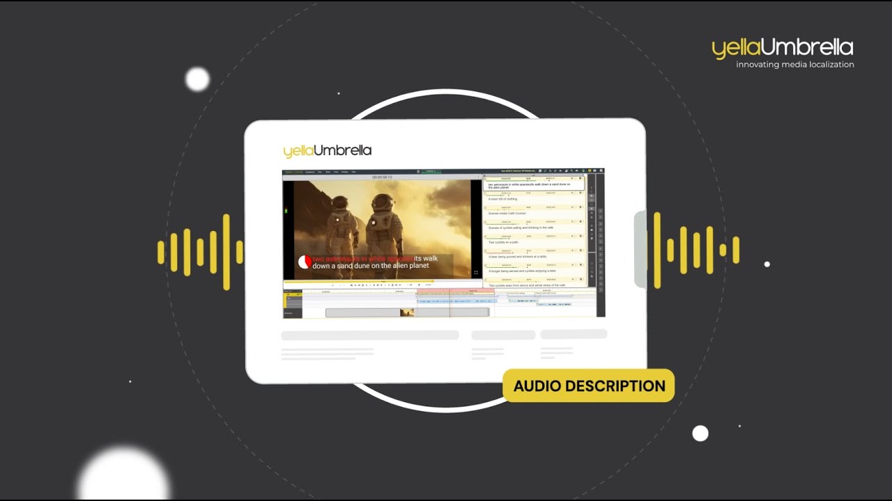 Audio Description with The Stellar Suite from Yella Umbrella