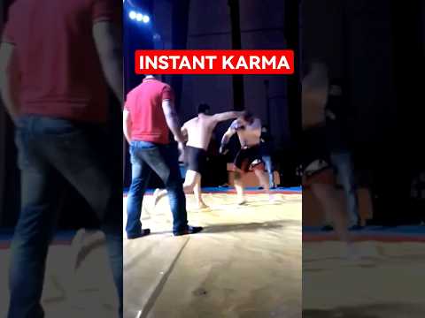 INSTANT KARMA IN MMA FIGHT 👊 #shorts