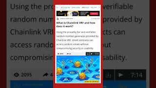 What is Chainlink VRF and How Does it Work #cryptomash @AnthonyPompliano @Hashoshi4  @Finematics