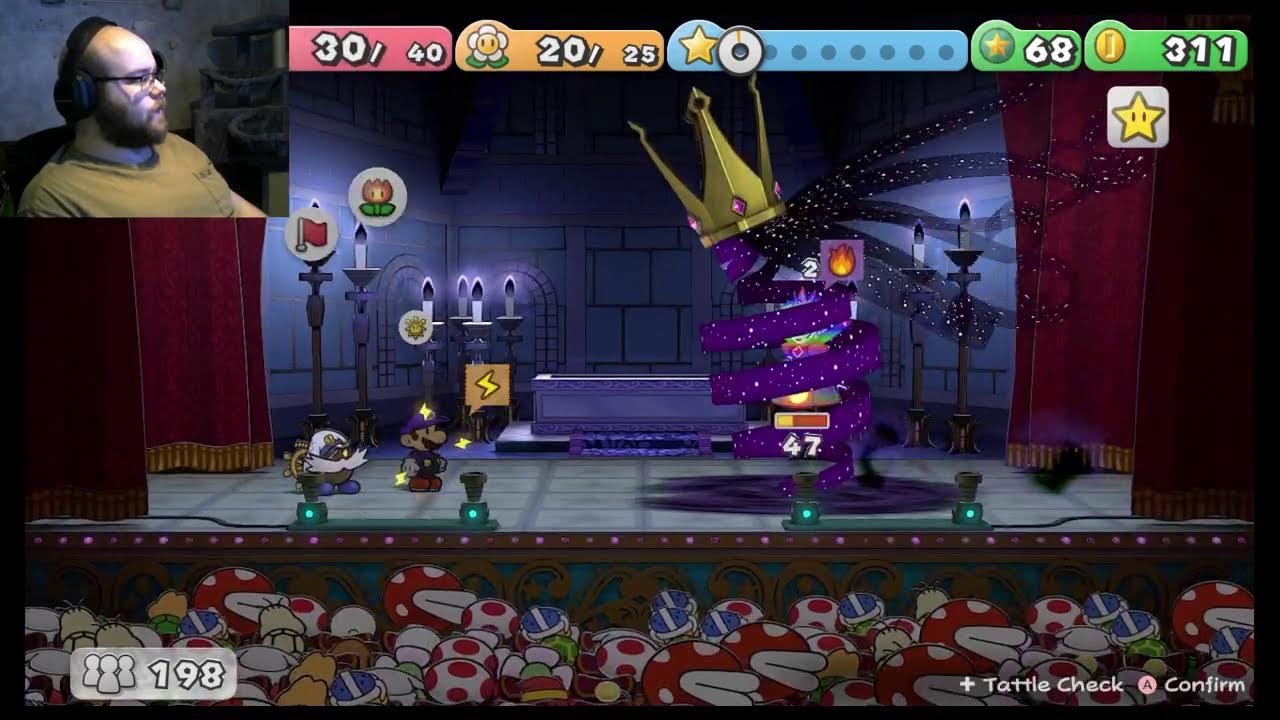 Fighting the Shadow Queen, that can't be hard, Paper Mario: TTYD