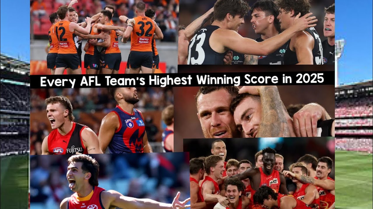 Every AFL Team’s Highest Winning Score in 2025