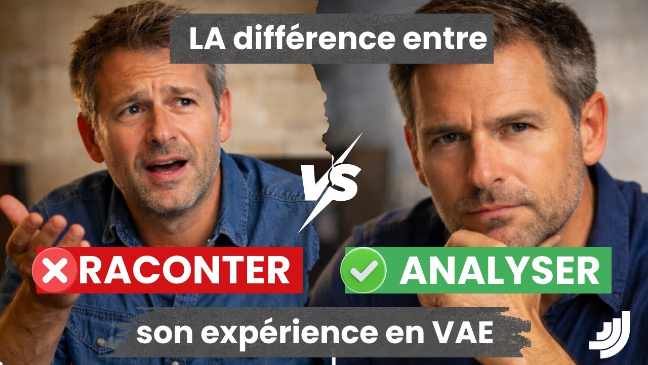 LA différence entre “raconter” et “analyser” son expérience en VAE