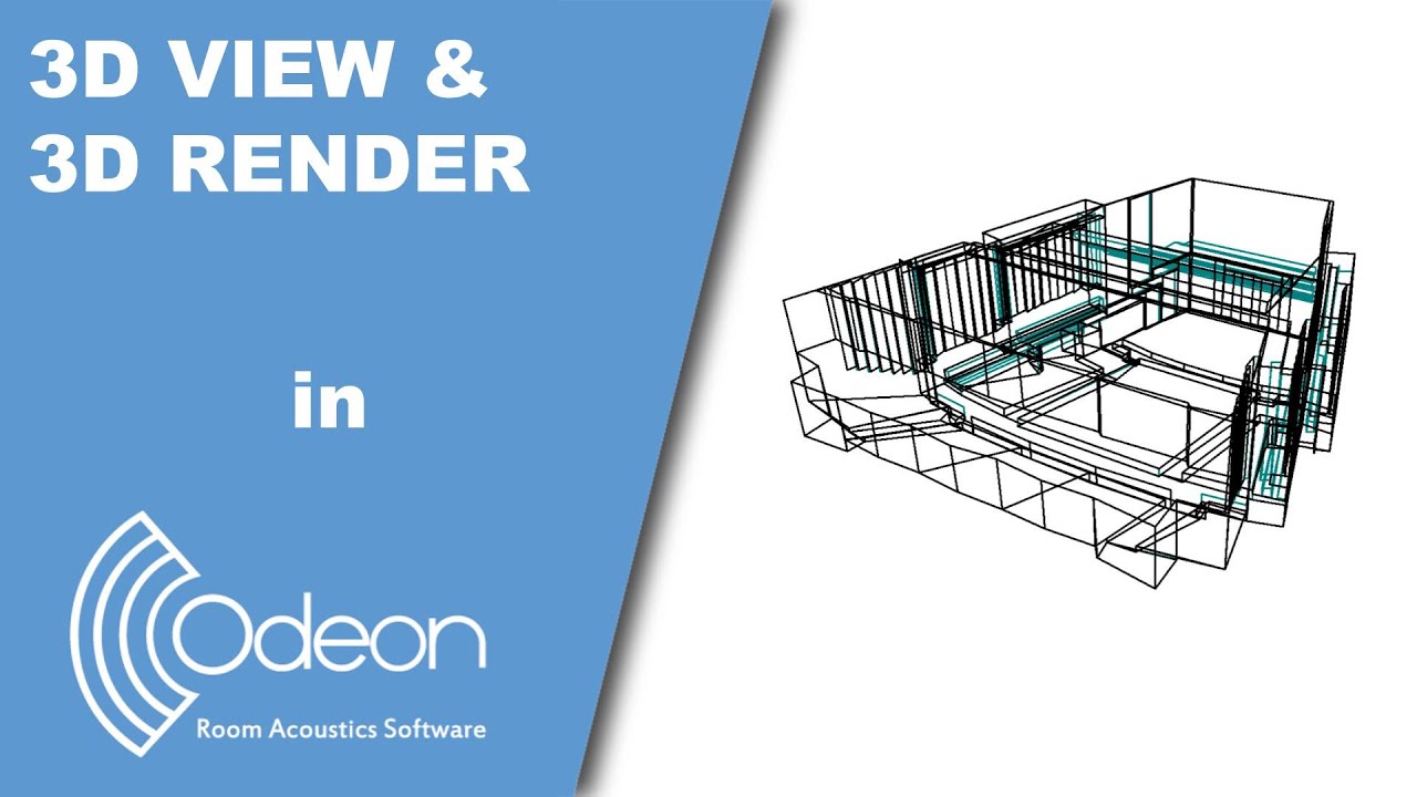 3D View and 3D Render in ODEON Room Acoustics Software