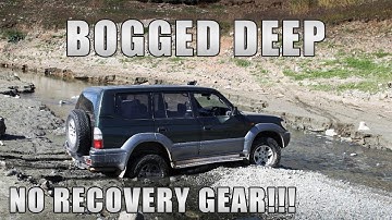 BOGGED To The Belly With No Recovery Gear | Did We Get It Out? Toyota Land Cruiser Prado 90 Off Road
