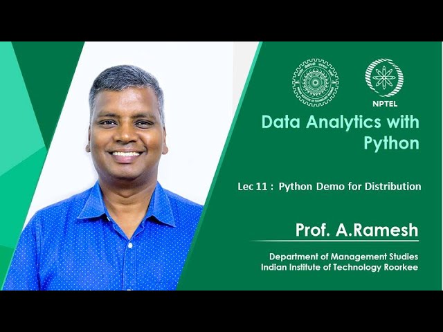 Lecture 11, Python Demo for Distribution