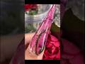 Real rose petals sealed in crystal perfection.💕#RoseNails #FloralNailArt #LuxuryNails #AcrylicNails