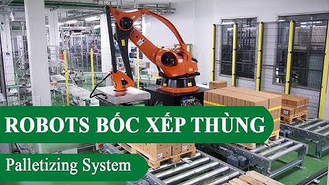 Robot bốc xếp thùng hàng lên Pallet tự động - Palletizing System