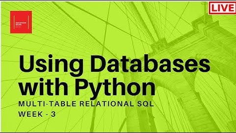 Multi-Table Relational SQL in using databases with python  #solutionbank
