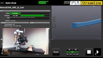 UMA5 Smart Factory Cart with Creaform MetraSCAN R Automated Inspection with Streamline