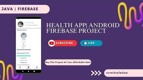Health App| Android Firebase Project