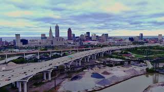 Hyperlapse over Cleveland, Ohio October 1st 2022