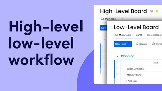 High-Level Low-Level Workflow | Monday.com Tutorials