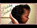FLAT TWISTOUT ON WET RELAXED HAIR | HOLIDAY CURLS